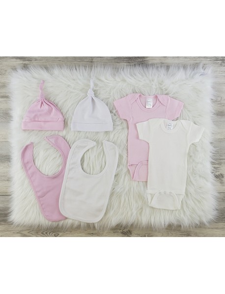 6 Pc Layette Baby Clothes Set