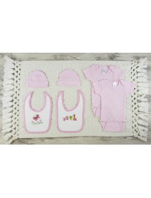 6 Pc Layette Baby Clothes Set