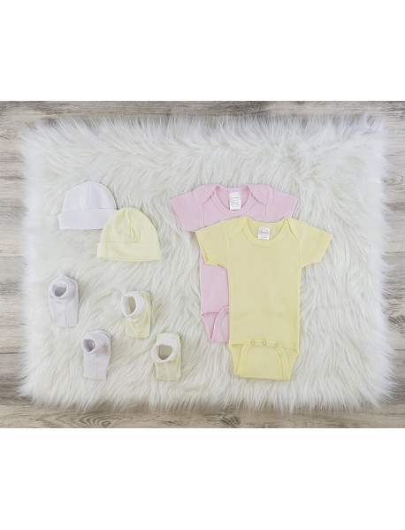 6 Pc Layette Baby Clothes Set