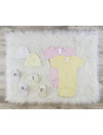 6 Pc Layette Baby Clothes Set