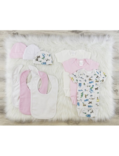 9 Pc Layette Baby Clothes Set