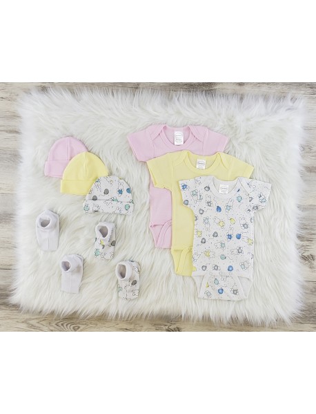 8 Pc Layette Baby Clothes Set