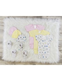 8 Pc Layette Baby Clothes Set
