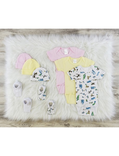 8 Pc Layette Baby Clothes Set