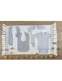 6 Pc Layette Baby Clothes Set