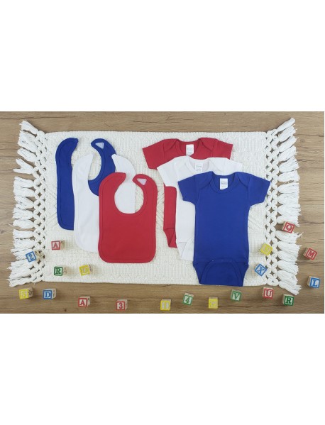 6 Pc Layette Baby Clothes Set