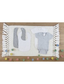 4 Pc Layette Baby Clothes Set