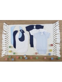 6 Pc Layette Baby Clothes Set