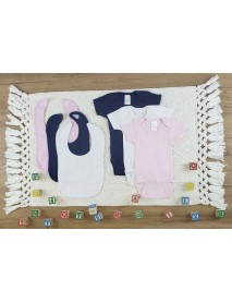 6 Pc Layette Baby Clothes Set