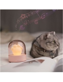 3Life 006 Creative Cat Paw Musical Night Light USB Charging LED Night Light Built In Music Player Remote Control Bedroom Table Lamps From Xiaomi Youpin