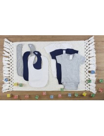 6 Pc Layette Baby Clothes Set