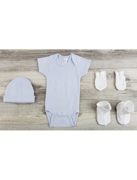 4 Pc Layette Baby Clothes Set