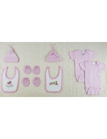 8 Pc Layette Baby Clothes Set