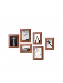 Geometry 1Piece Wall Photo Frame Family Wooden Picture Frame Desktop Picture Sets Square Picture Photo Holder From Xiaomi Youpin