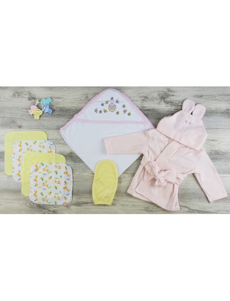 Hooded Towel, Wash Coths, Bath Mittens and Robe