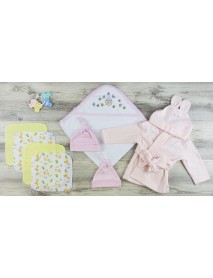 Hooded Towel, Hats, Wash Coths and Robe