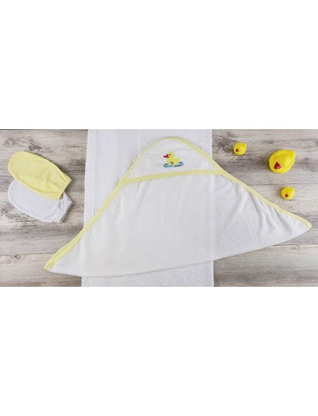 Hooded Towel and Bath Mittens