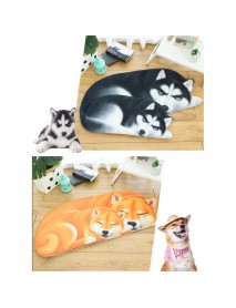 3D Cute Dog Pattern Doormat Indoor Print Door Mat Suedel Floor Rugs