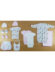 Newborn Girls 11 Pc Baby Shower Gift Set