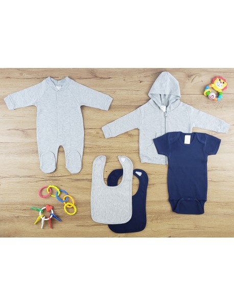 5 Pc Layette Baby Clothes Set