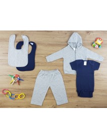 5 Pc Layette Baby Clothes Set