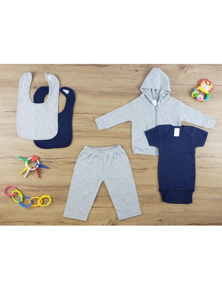 5 Pc Layette Baby Clothes Set