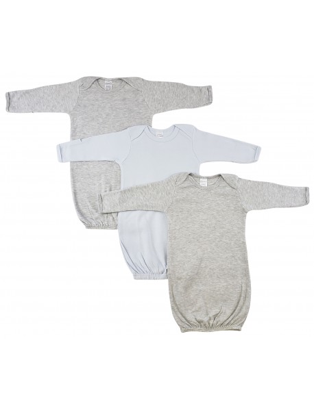 Boy Newborn Baby 3 Piece Gown Set