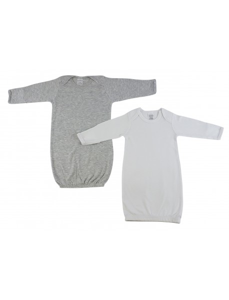 Newborn Baby Girls 2 pc Gown Set