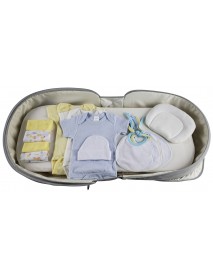 Boys 12 pc Baby Clothing Starter Set with Diaper Bag