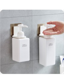Non-Perforated Wall Body Wash Bottle Holder Suction Wall Bathroom Shampoo Storage Rack Towel Holder