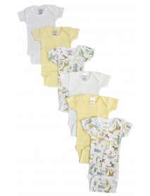 Baby Boy, Baby Girl, Unisex Short Sleeve Onezies Variety (Pack of 6)