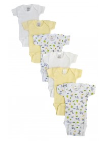 Baby Boy, Baby Girl, Unisex Short Sleeve Onezies Variety (Pack of 6)