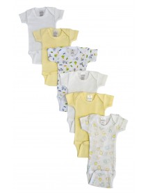 Baby Boy, Baby Girl, Unisex Short Sleeve Onezies Variety (Pack of 6)