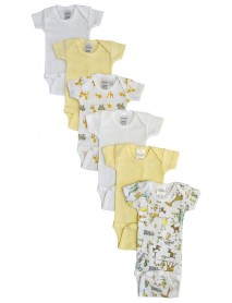 Baby Boy, Baby Girl, Unisex Short Sleeve Onezies Variety (Pack of 6)