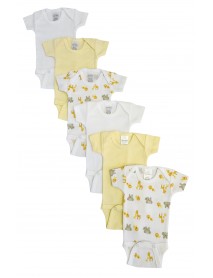 Baby Boy, Baby Girl, Unisex Short Sleeve Onezies Variety (Pack of 6)