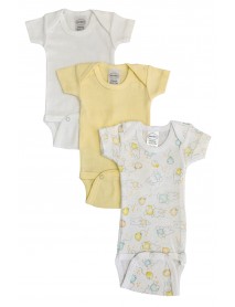 Baby Boy, Baby Girl, Unisex Short Sleeve Onezies Variety (Pack of 3)