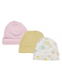 Girls Baby Caps (Pack of 3)