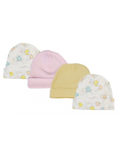 Girls Baby Caps (Pack of 4)