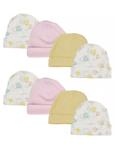 Girls Baby Caps (Pack of 8)
