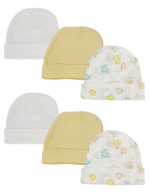 Baby Boy, Baby Girl, Unisex Infant Caps (Pack of 6)