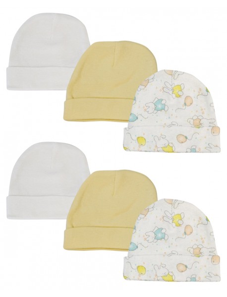 Baby Boy, Baby Girl, Unisex Infant Caps (Pack of 6)