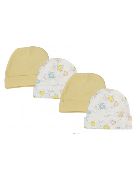 Baby Boy, Baby Girl, Unisex Infant Caps (Pack of 4)