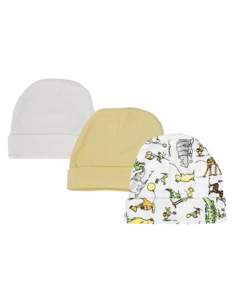 Baby Boy, Baby Girl, Unisex Infant Caps (Pack of 3)
