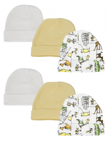 Baby Boy, Baby Girl, Unisex Infant Caps (Pack of 6)