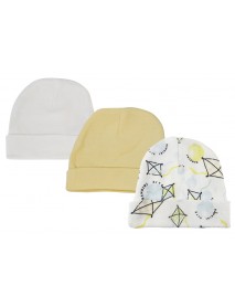 Baby Boy, Baby Girl, Unisex Infant Caps (Pack of 3)