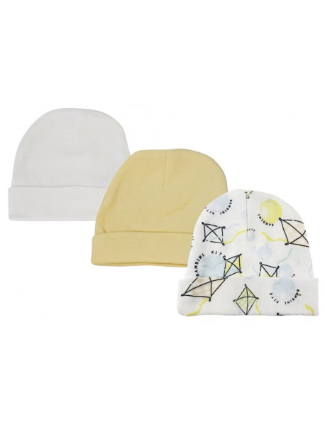 Baby Boy, Baby Girl, Unisex Infant Caps (Pack of 3)