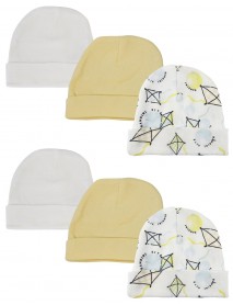 Baby Boy, Baby Girl, Unisex Infant Caps (Pack of 6)