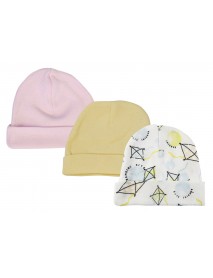 Baby Girls Caps (Pack of 3)