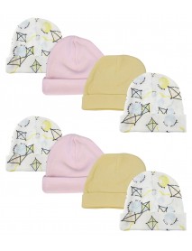 Baby Girls Caps (Pack of 8)