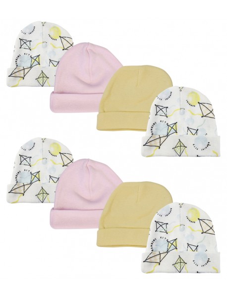 Baby Girls Caps (Pack of 8)